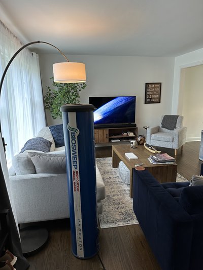 The smoke smell in this home was causing the new owner to HATE working from home. We LOVE making people happy and healthy in their homes! One overnight BioSweep Treatment guaranteed this home would never smell of smoke again.