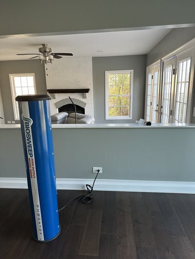 A lady called regarding "a weird house smell" that was present in her newly purchased home. Since the source of the odor was unknown, we could not guarantee results. We cut our price in half and performed our service overnight while her and her family stayed with relatives. The next day the family returned to an odor free home!