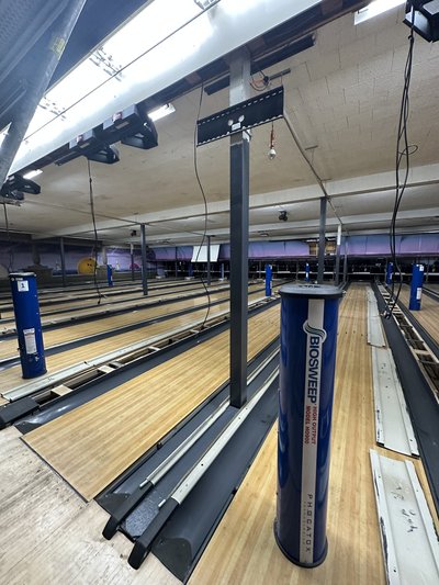 This bowling alley and bar area smelled strong of fire smoke. We treated it over a weekend and permanently eliminated the smoke odor from the building and all contents.